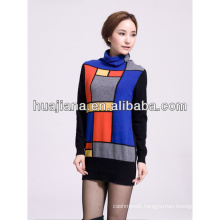 100% cashmere women's geometric sweater